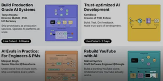 ByteByteGo 推出 ByteByteGo Live 直播课程,含 Claude Code、AI 评估等七门课配图